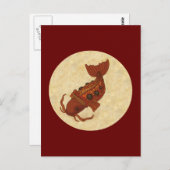 Steampunk Koi Postkarte (Vorne/Hinten)