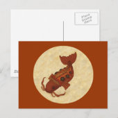 Steampunk Koi Postkarte (Vorne/Hinten)