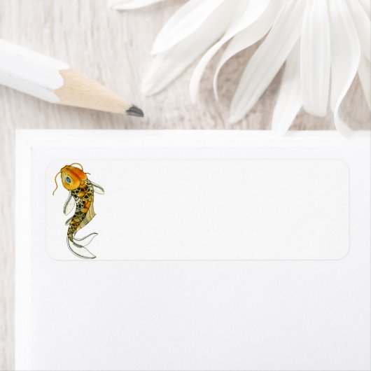 Steampunk Koi Rücksendeadresse (Insitu)