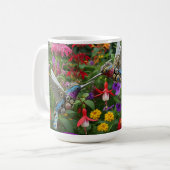 Steampunk Kolibris Kaffeetasse (Vorderseite Links)