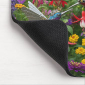 Steampunk Kolibris Mousepad (Ecke)