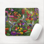 Steampunk Kolibris Mousepad (Mit Mouse)
