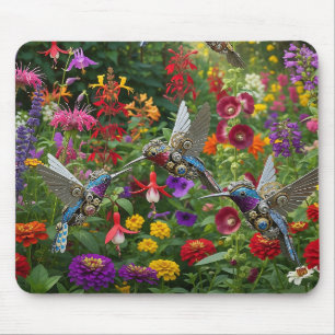Steampunk Kolibris Mousepad