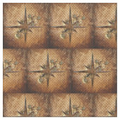 Steampunk-Kompass-Stern-Gewebe Stoff (Nahaufnahme)