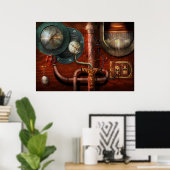 Steampunk - Kontrollen Poster (Heimbüro)