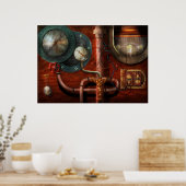 Steampunk - Kontrollen Poster (Küche)