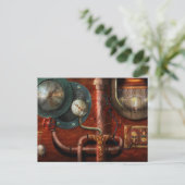 Steampunk - Kontrollen Postkarte (Stehend Vorderseite)