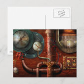 Steampunk - Kontrollen Postkarte (Vorne/Hinten)