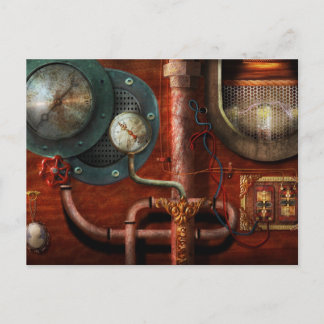 Steampunk - Kontrollen Postkarte