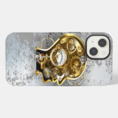 Steampunk-Kopf mit Manometer iPhone Hülle (Rückseite (Horizontal))