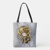 Steampunk-Kopf mit Manometer Tasche (Rückseite)