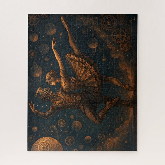 Steampunk-kosmisches Ballettpuzzle Puzzle (Vertikal)