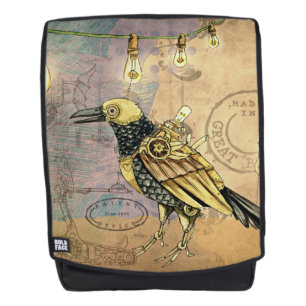Steampunk-Krähen-Rucksack Rucksack
