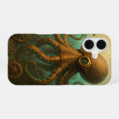 Steampunk Krake iPhone 16 Hülle (Rückseite (Horizontal))