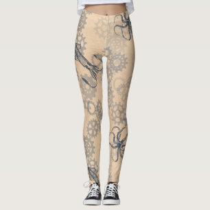 steampunk Kraken-Leggings Leggings