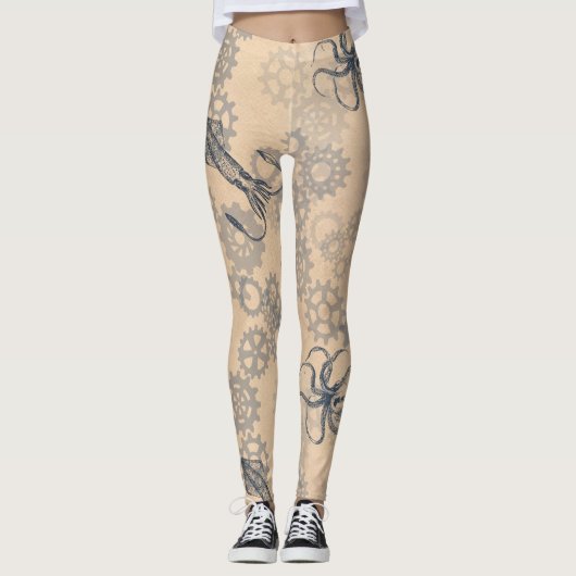 steampunk Kraken-Leggings Leggings (Vorderseite)