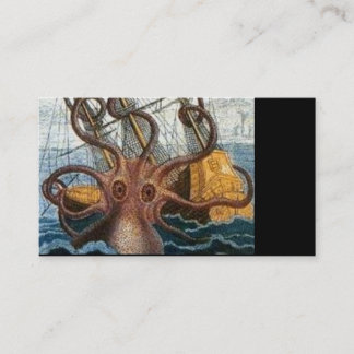 Steampunk Kraken riesige Krake nautisch Visitenkarte