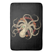 Steampunk-Kraken und robustes Uhrwerk Badematte (Vorderseite Vertikal)