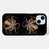 Steampunk-Kraken und robustes Uhrwerk Case-Mate iPhone Hülle (Rückseite (Horizontal))