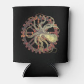 Steampunk-Kraken und robustes Uhrwerk Cooler Dosenkühler (Vorderseite)