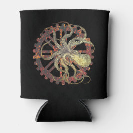 Steampunk-Kraken und robustes Uhrwerk Cooler Dosenkühler