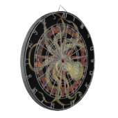 Steampunk-Kraken und robustes Uhrwerk Dartscheibe (Vorderseite Links)
