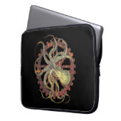 Steampunk-Kraken und robustes Uhrwerk Laptopschutzhülle (Vorderseite Links)