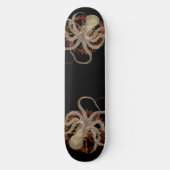 Steampunk-Kraken und robustes Uhrwerk Skateboard (Vorderseite)
