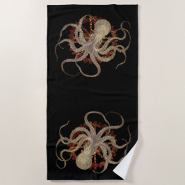 Steampunk-Kraken und robustes Uhrwerk Strandtuch