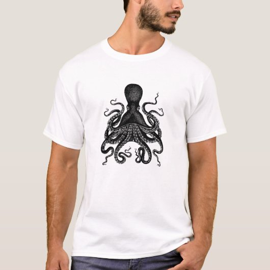 Steampunk Kraken viktorianisches Krake Cthulu T-Shirt (Vorderseite)