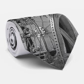 Steampunk Krawatte Schlips (Gerollt)