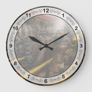 STEAMPUNK - Krieg - Wir sind bereit Große Wanduhr