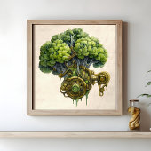 Steampunk Küchenkunst, Broccoli Poster