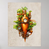 Steampunk Küchenkunst, Carrot Poster (Vorne)