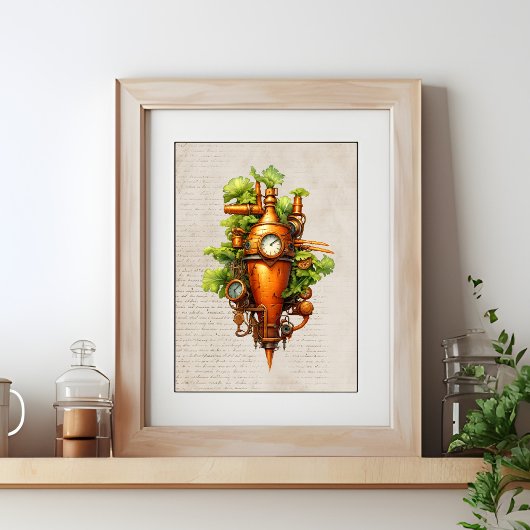 Steampunk Küchenkunst, Carrot Poster