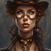 Steampunk Lace Woman Seidenpapier