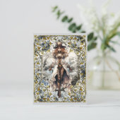 Steampunk Lady 105 Postkarte (Stehend Vorderseite)