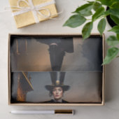 Steampunk Lady & Air Ship Seidenpapier (Geschenk)