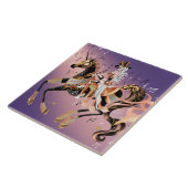 Steampunk Lady and Mechanical Horse Fliese (Seite)