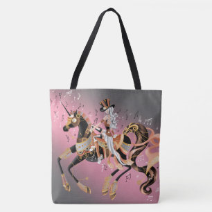 Steampunk Lady and Mechanical Horse Tasche