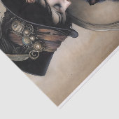 Steampunk Lady Cat Decoupage Seidenpapier (Ausschnitt)