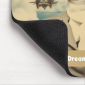 Steampunk Lady Chase Your Dreams Furchtlos Mousepad (Ecke)