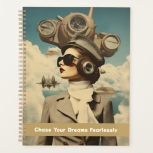 Steampunk Lady Chase Your Dreams Furchtlos Planer