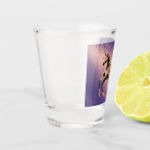 Steampunk-Lady & Horse-Shotglas Schnapsglas (Links)