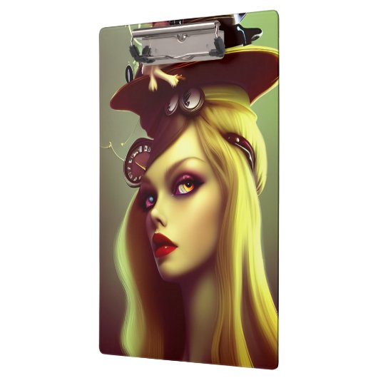 Steampunk Lady Klemmbrett (Links)