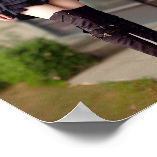 Steampunk Lady Poster (Ecke)