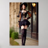 Steampunk Lady Poster (Vorne)