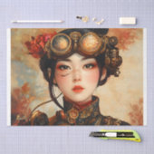 Steampunk Lady Seidenpapier (Handwerk)