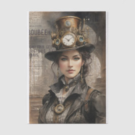 Steampunk Lady, Viktorianische Ephemera Seidenpapier