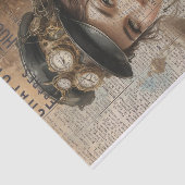 Steampunk Lady, Viktorianische Ephemera Seidenpapier (Ausschnitt)